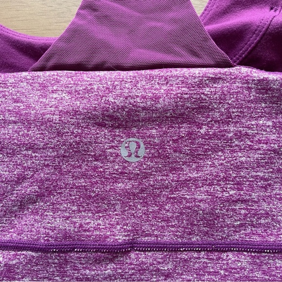 Lululemon Purple Scoop Neck Tank | size 10 - Picture 5 of 8